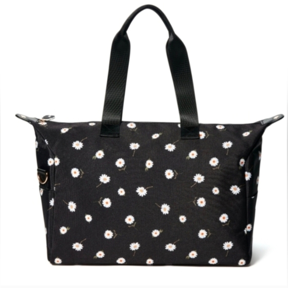 Alice + Olivia Black Daisy Floral Duffle Bag - Picture 4 of 7